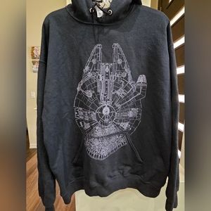 Men's Star Wars Hoodie Millennium Falcon. Size XL